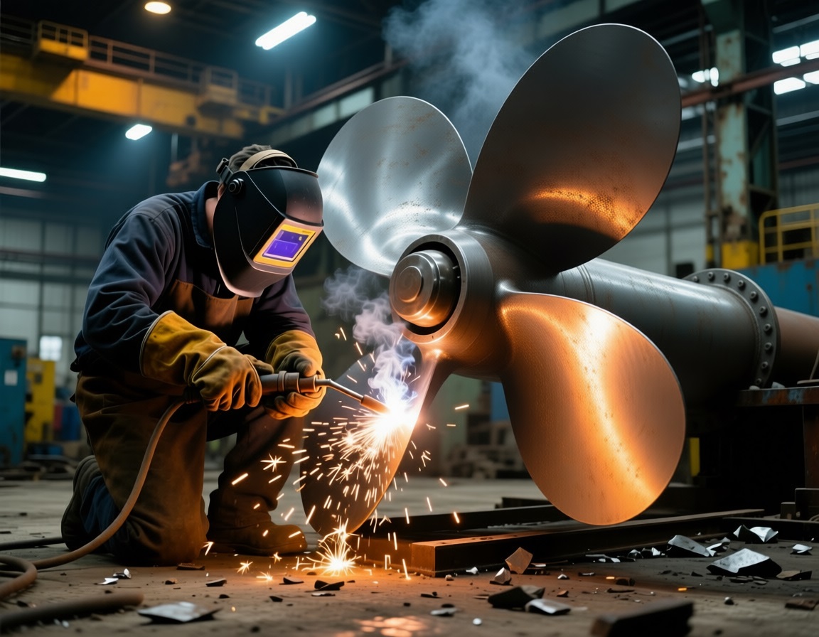 Одобрены сварочные процессы по ремонту гребных винтов судов