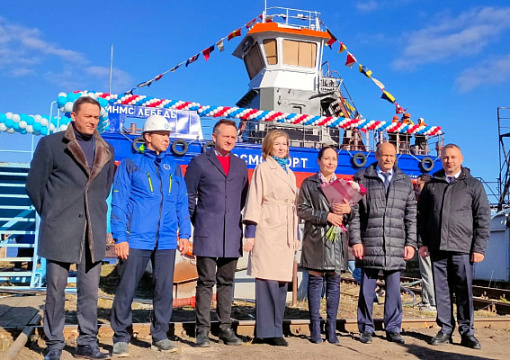 На Онежском ССЗ спущено на воду новое экологическое судно