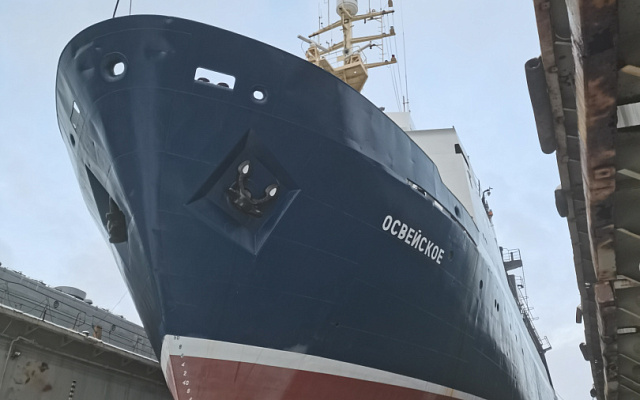 Регистр завершил освидетельствование подводной части рыболовного судна «Освейское»