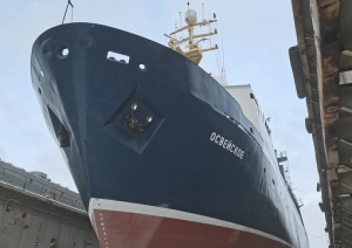 Регистр завершил освидетельствование подводной части рыболовного судна «Освейское»