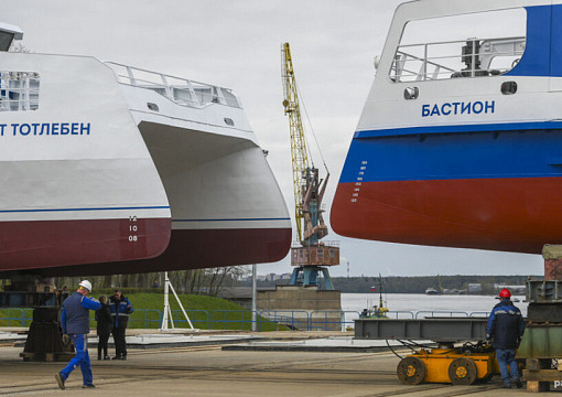 Класс РС: два пассажирских катамарана пр. 04710 и 04580 спущены на воду