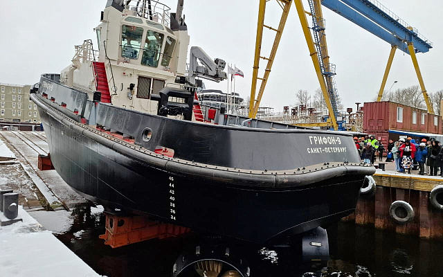 На воду спущен новый буксир проекта 05380