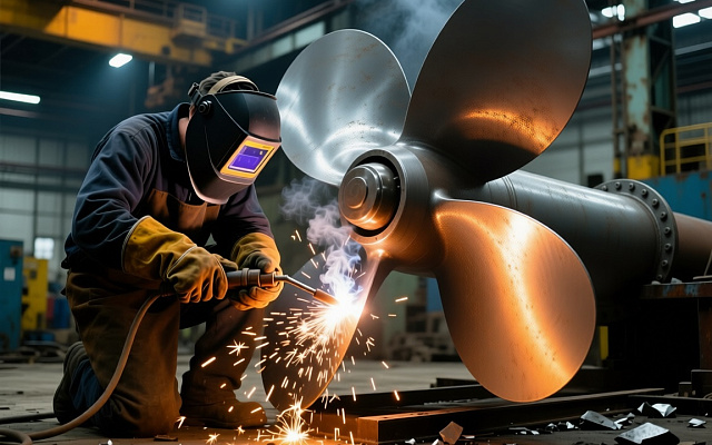 Одобрены сварочные процессы по ремонту гребных винтов судов