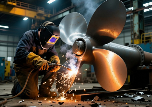 Одобрены сварочные процессы по ремонту гребных винтов судов